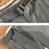 Spring and Autumn Men's Pants Japanese Style Cargo Pants Causal Cotton Soft and Comfortable Baggy Khaki Pant with Belt