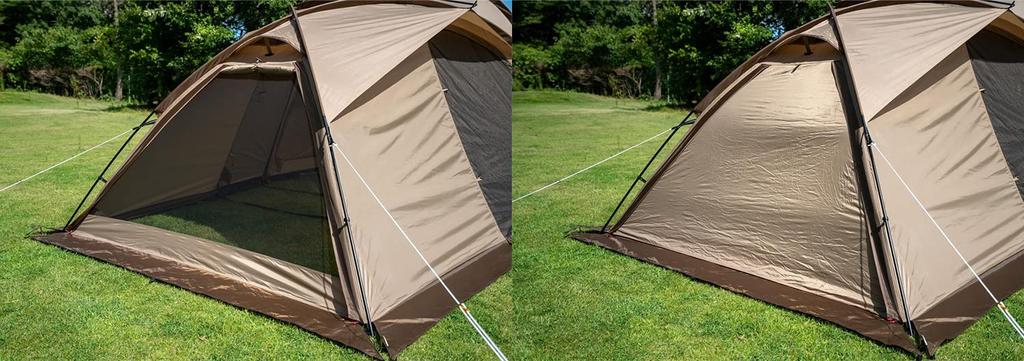 ogawa Палатка для кемпинга Vigas 2 2653 Песочно-бежевый x Темно-коричневый [3 человека]