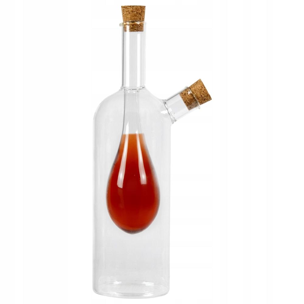 Ozdobna Butelka Kropla 220 Ml Podwójna Do Oliwy Octu 2W1 Na Wino Nalewki