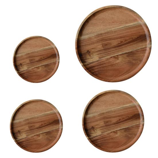 Полезная тонкая работа, легко моется, деревянный поднос для ужина с кофе и молоком, кухонные принадлежности, обеденная тарелка