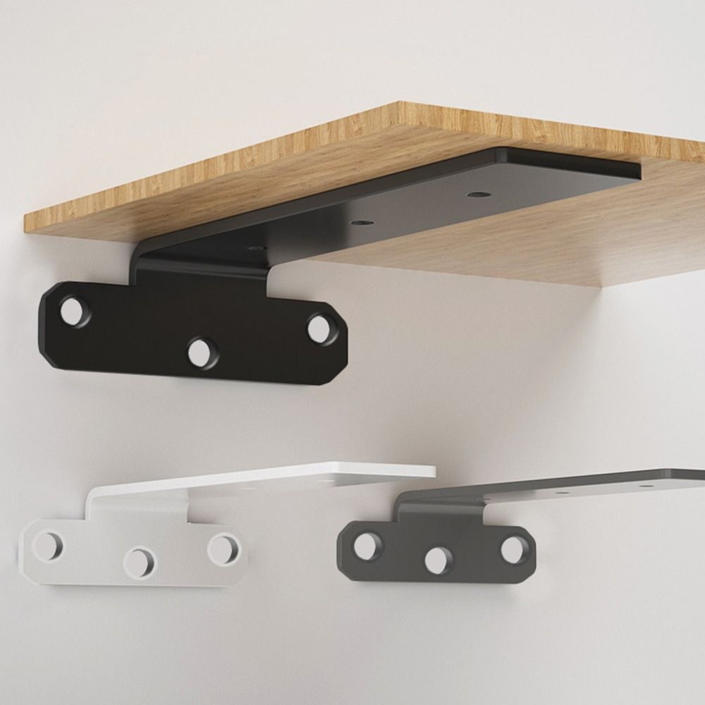 Kitchen Wall Mounted Shelf Support Right Angle Bracket Furniture Holder Desk Shelf Holder Hardware