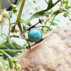 Larimar Gemstone 925 Sterling Silver Plated Lovely Ring Jewelry PQY-IJ4394