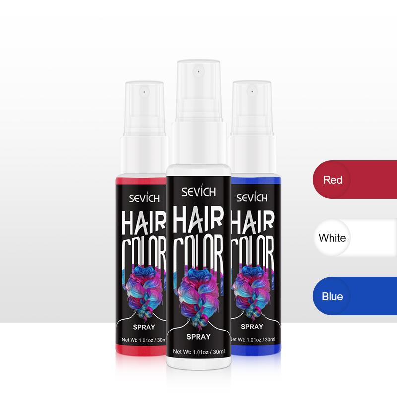 SEVICH 3 бутылки/компл. спрей для краски для волос, мгновенная краска для волос, средство для укладки волос, 30 мл, временная краска для волос, цвет, модный косметический макияж