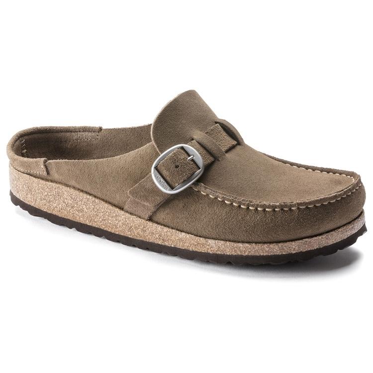 Birkenstock Buckley Замша Кожа 'Серо-бежевый' Женский 1019490