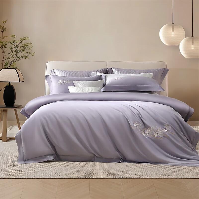 Mercury Home Textiles Yu·Shuizhuyu 60-Count Long-Staple Cotton 4-Piece Bedding Set