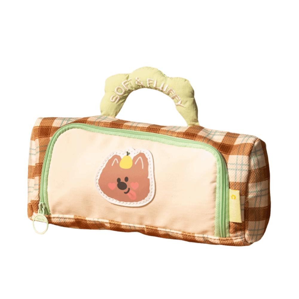 Color Block Pattern Student Stationery Box Creative Design Pencil Case Kids Gifts