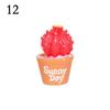 2.5-3.4cm 1/4Pcs Funny Cactus Flower Figurines Resin Cactus Miniatures Micro Ornaments DIY Mini Sculpture Decoration Crafts