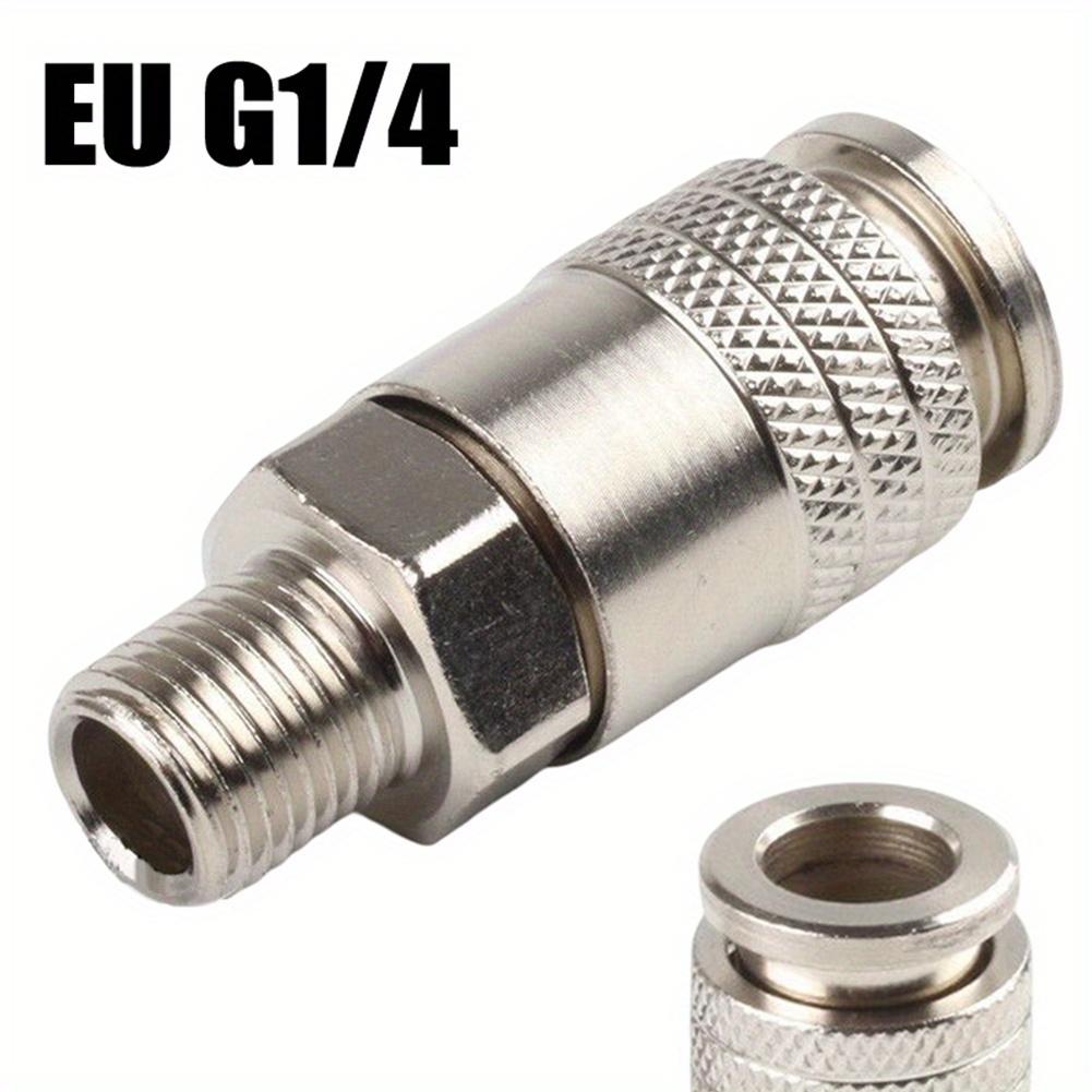 Pneumatic Fitting G1/4 Male Thread EU Standard Quick Connector For Air Compressor 53mm Length Air Compressor Tool Parts