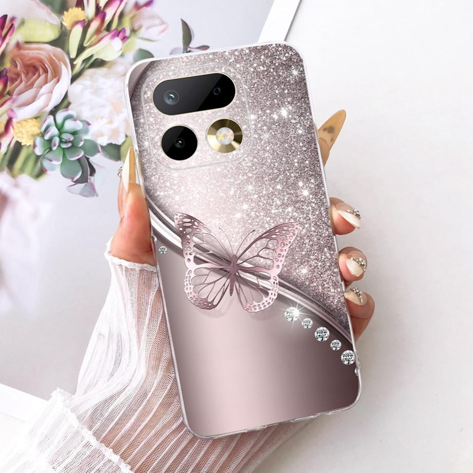 For Realme 16 Pro Pro+ Phone Case Soft Clear Silicone Cover Butterfly Dragon Cat Floral Painting Bumper RMX5121 RMX5131  Fundas