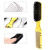 Salon Electroplated Hair Clipper Comb Set Hangable Design Hair Cleaning Neck Brush Ring Beard Brush Stylist Styling Comb Set