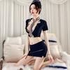 New Sexy Lingerie Female Reality Sexy Hip Skirt Stewardess Uniform Seduction Secretary OL Suit
