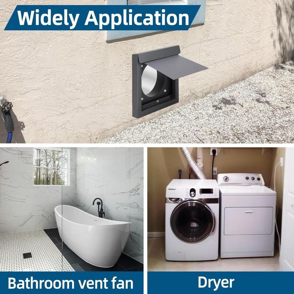 Погодозащитная крышка вентиляционного отверстия сушилки Металлический вытяжной колпак Полезный колпак для наружного настенного вентиляционного отверстия Домашняя вентиляция