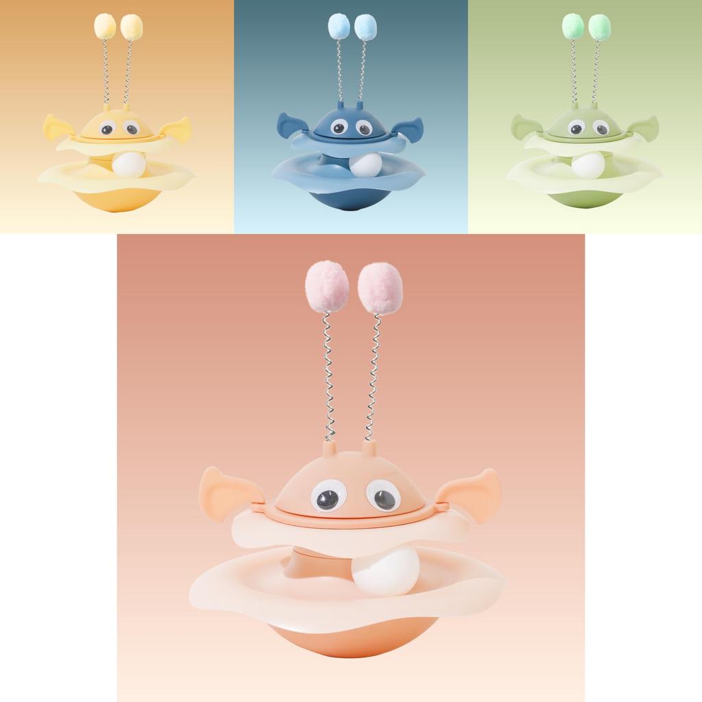 Набор игрушек для кошек с надувной пчелой-неваляшкой и игровым колесом для интерактивной игры и в подарок