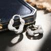 Европейские и американские серьги с французским цирконом, повседневные серьги-завитки высокого класса, ежедневные изысканные универсальные серьги