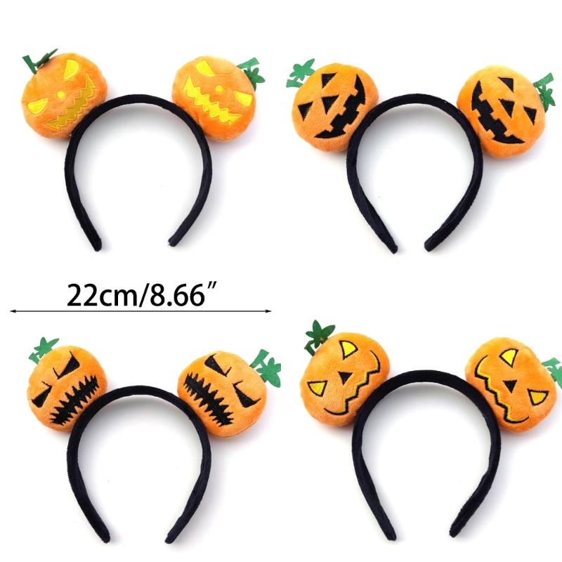 Hair Hoop DIY Halloween Pumpkin Headwear Headband Soft Fabric Catoon Gift Dropshipping