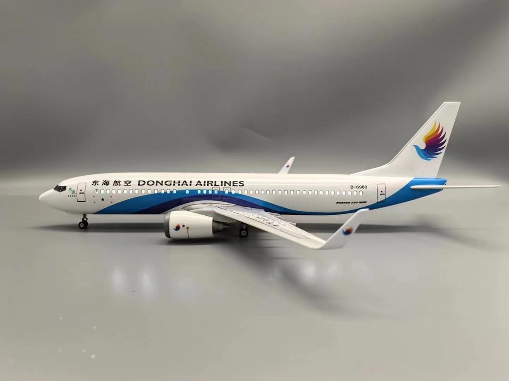 1/85 47СМ Масштабная модель самолета Donghai Airlines B737-800 Модели самолетов Дисплей Офисное украшение Литые самолеты Наборы моделей