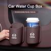 2025 Hot Car Door Water Cup Holder Back Seat Drink Rack Leather Storage Box For Mazda 2 3 5 6 8 CX5 CX-5 CX-7 CX-9 MX-5 ATENZA A