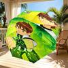 Ben 10 Cartoon Print Automatic Open Close Umbrella, Portable Foldable Umbrella, for Outdoor Commute Camping Trip, Ideal Birthday Gift