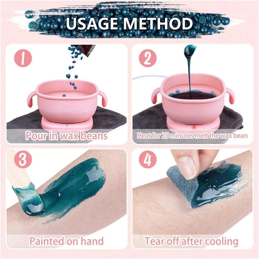 Многоцелевой подогреватель воска для удаления волос, быстрый нагрев, подогреватель горячего воска, портативный электрический нагреватель горячего воска, машина для удаления волос