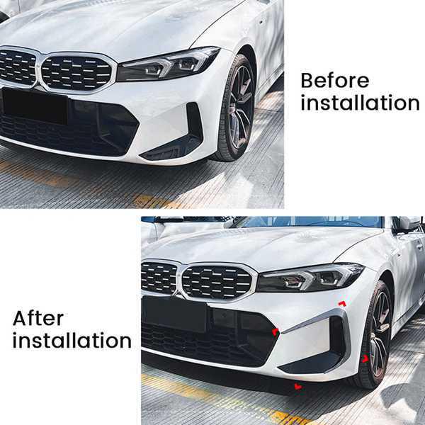 1 пара Декор "Ветровое лезвие" для переднего бампера BMW 3 серии G20/G21 LCI M Sport