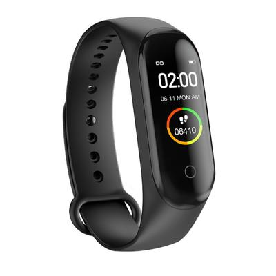 M4 Smart Bracelet Водонепроницаемый спортивный браслет с пульсометром, фитнес-браслет для мониторинга здоровья, черный для