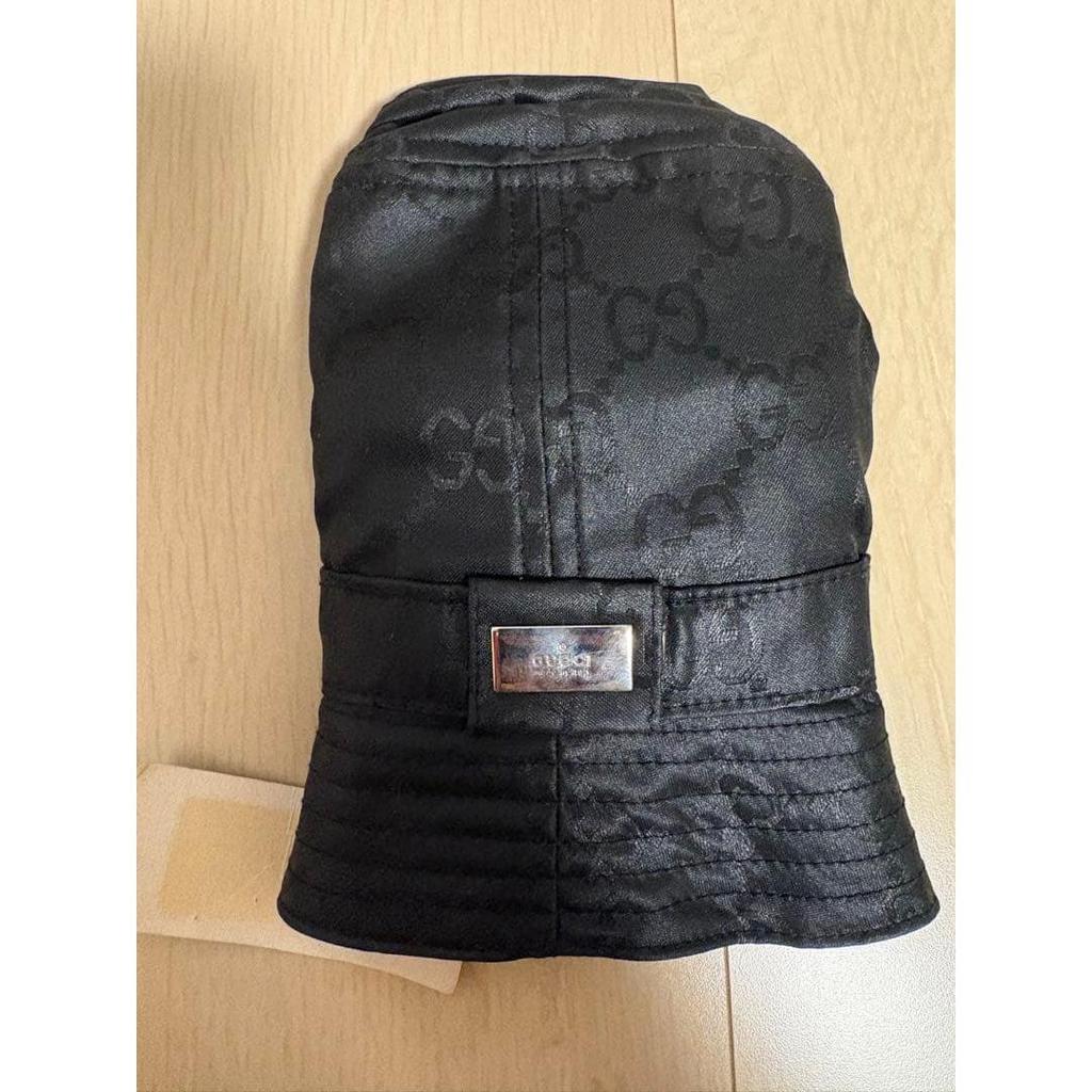 Б/у, абсолютно новый, неиспользованный, с биркой, панама GUCCI, узор GG, панама, черный