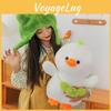 Cute Plush Duck Toy Transformed Duck Doll With Hat Duck Pillow Children Girls Birthday Gift