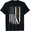 Father's Day Plumber Gifts For Men with American Flag Design Gift Unisex T-Shirt
