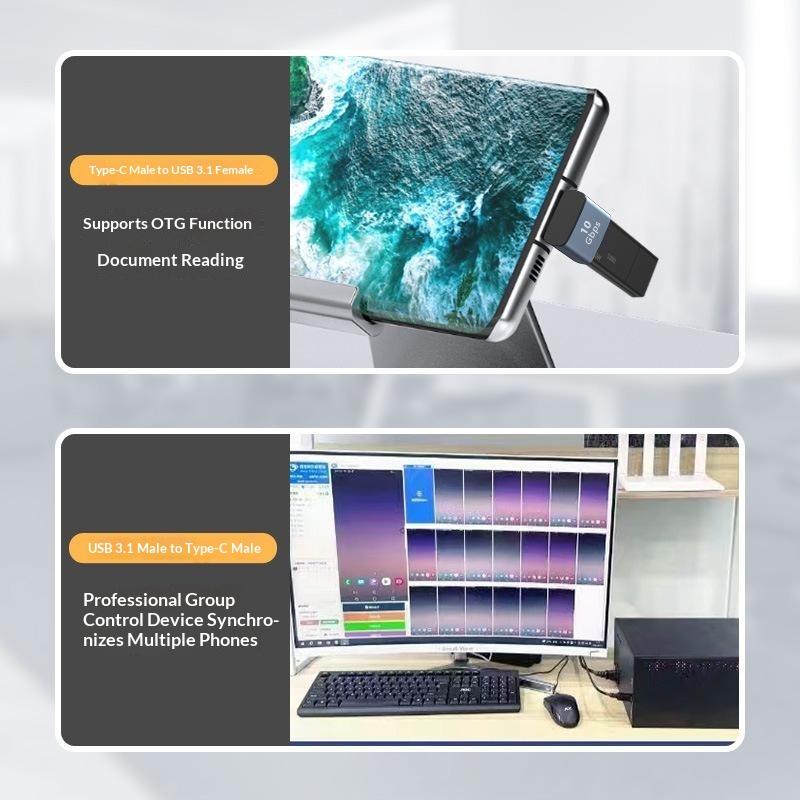 1 шт. Адаптер-конвертер Type-C на USB (папа) USB 3.1 на USB 3.0 OTG Зарядный адаптер Разъем для ПК, автомобиля, USB-планшета
