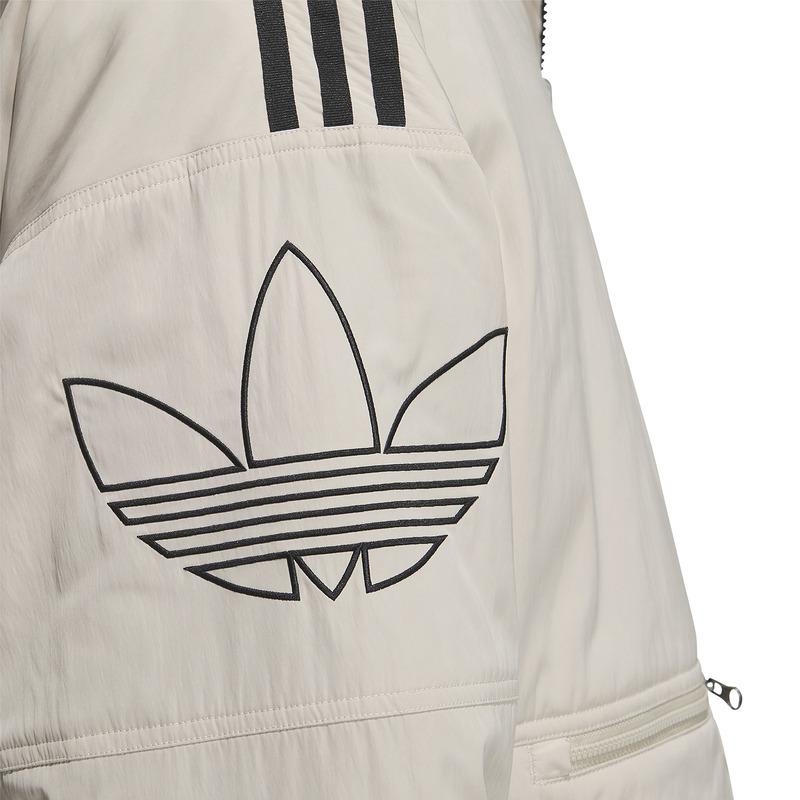 Adidas Originals Trefoil Collection Outfit Puffer Jacket Men's Beige IU4786