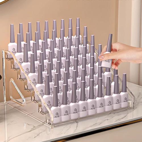 3/5/7 ярусов инструментов для дизайна ногтей Прозрачная косметическая витрина Многофункциональная многоуровневая подставка для лака для ногтей