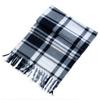 Plaid Scarf Velvet Shawl Plaid Print Unisex Winter Scarf with Tassel Detailing Double-sided Plush Material for Warmth for Men