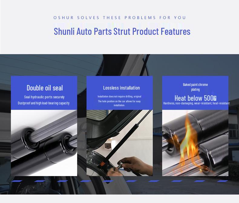 Trunk Hydraulic Rod for Baojun 730, 560, 630, 610, 510, 310w Rear Tailgate