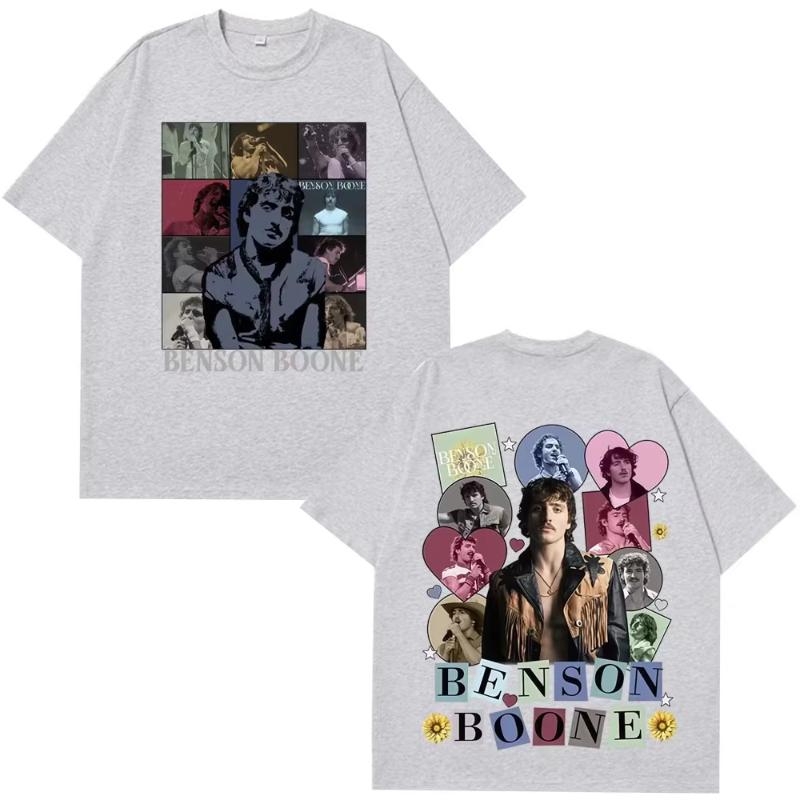 Benson Boone American Heart Tour Vintage Graphic Tshirt Unisex Women Hiphop T Shirt Summer Casual High Quality Tshirt