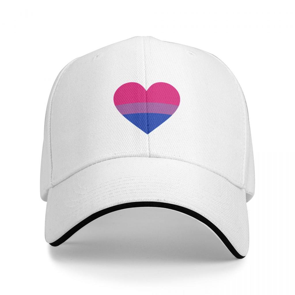 Bisexual Flag Heart Cap Baseball Cap Horse Hat Sun Hats for Women Unisex's