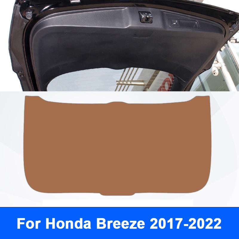 Для Honda Breeze CR-V ZR-V 2024 2025 Защитный коврик для крышки багажника автомобиля Защитная накладка на задний багажник Кожаная декоративная накладка против ударов ногой