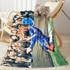 Soccer Player Blue Kit Blanket Soft & Cozy Perfect for Picnics Livingroom Chair for All Seasons Modern Suitable for Gifting Relatives and Friends