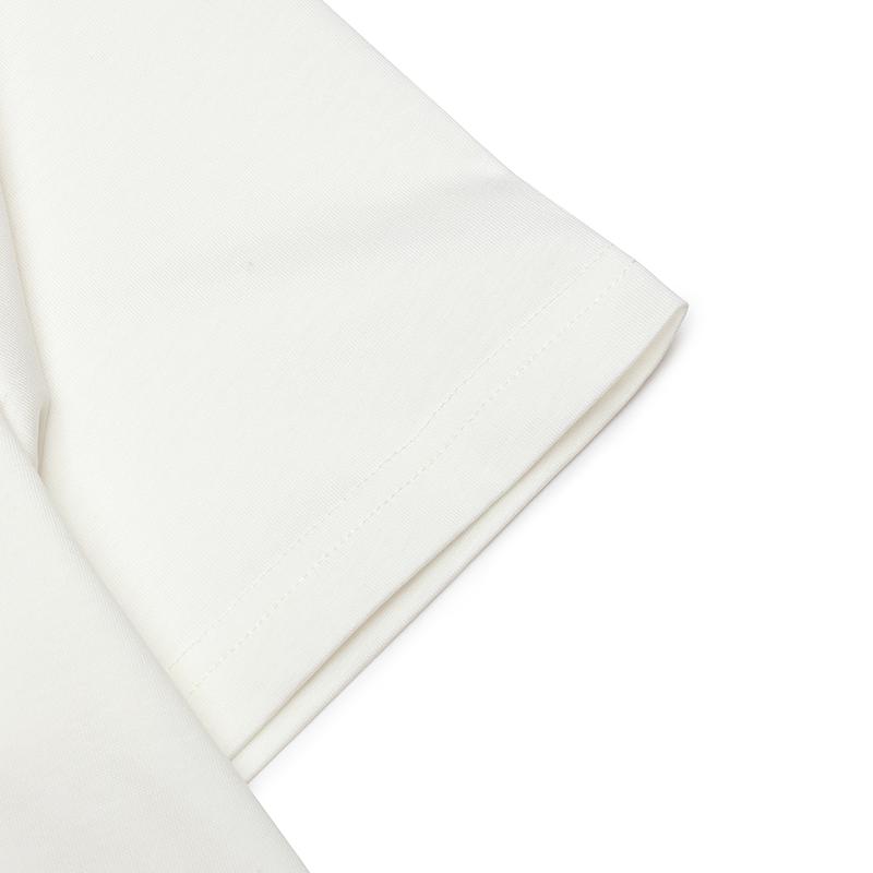 Fila Versatile Casual Knitted Breathable Short Sleeve T-Shirt Men Tops Cloud-Mushroom-White F11M519104FWT