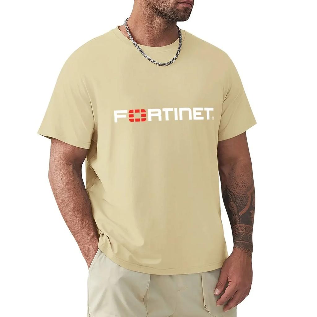 Логотип FORTINET Футболка тяжеловесы милые топы мужские смешные футболки