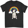 Bull Terrier Rainbow Unicorn Magical Fantasy Dog T-shirt ROG4