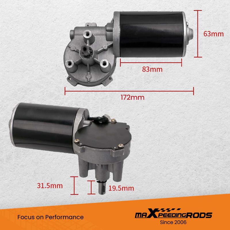 Редуктор с червячной передачей 24 В 45 Вт, высокий крутящий момент, реверсивный DC электродвигатель с металлическим редуктором, диаметр 10 мм