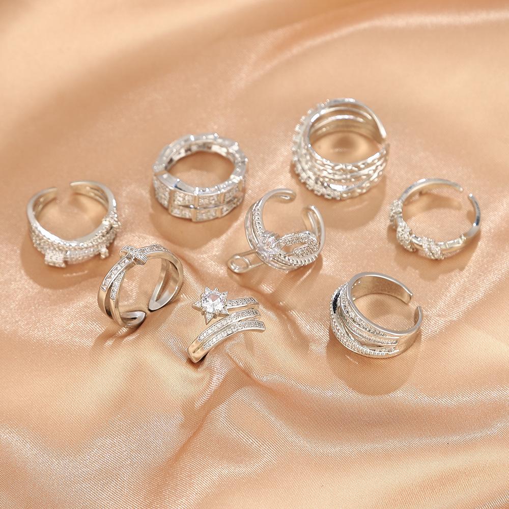 New Time Run Cross Ring, Niche Opening Adjustable Non Fading Ring