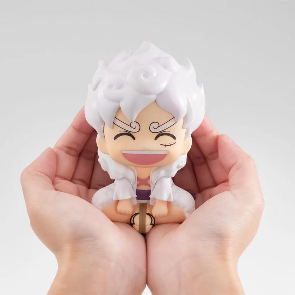 10 см Аниме Фигурка ONE PIECE Взгляд Вверх Gear 5 Обезьяна Д. Фигурка Луффи Версия Q Фигурка Луффи ПВХ Коллекции Модель Кукла Игрушка