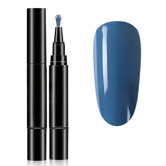 1/6Pcs Nail Polish Pen 3-in-1 Quick Dry Long Lasting High Gloss DIY Manicure Nail Art Natural Nude Women Girls Fingernail Toenail Gel Polish Pen