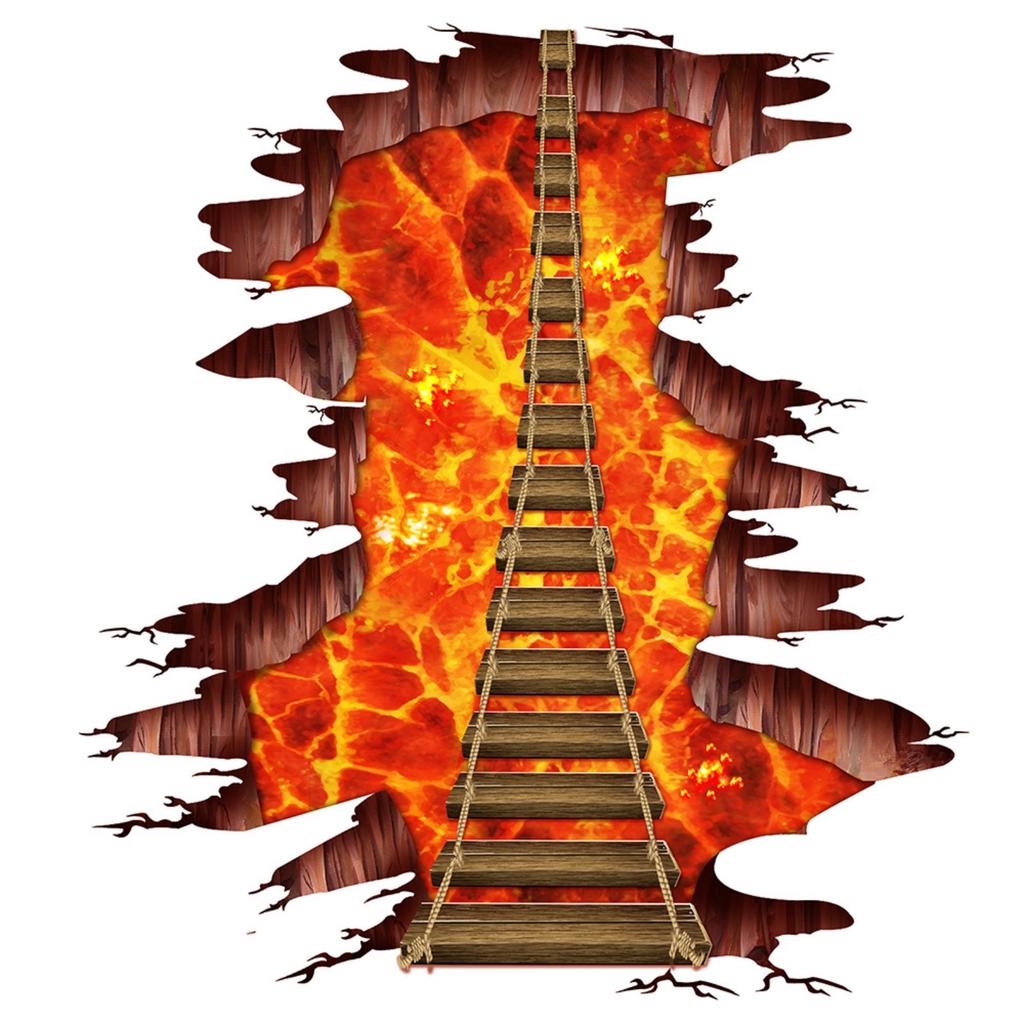 3D Наклейки на пол Наклейки для гостиной Съемные декоративные наклейки