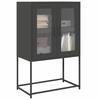 VidaXL Highboard Black 68x39x107 Cm Steel, Cabinet, Storage Cabinet, Highboard, Sideboard, Tall Cabinet, 853374
