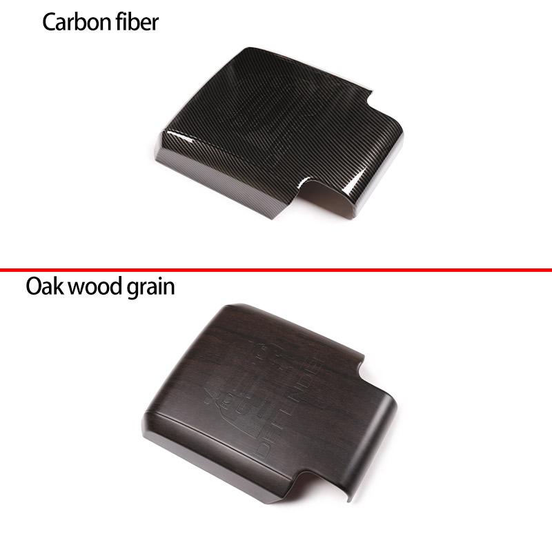 Для Land Rover Defender 90 110 130-2023 ABS углеродное волокно автомобильный подлокотник ящик для хранения крышка отделка наклейки автомобиля