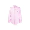 Polo SS23 Logo Embroidered Striped Button-Down Casual Shirt Men Shirts Pink 710859881-002