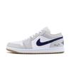Air Jordan 1 Амортизация Нескользящая Низкие Винтажные Баскетбольные Кроссовки Унисекс Белый Серый 553558-146(Команда746-)