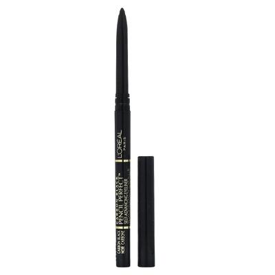 L'Oréal, Pencil Perfect, подводка для глаз Self Advanced Eyeliner, оттенок 190 Carbon Black, 280 мг (0,01 унции)